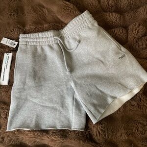 TNA Gray Cozy Fleece Sweat Shorts